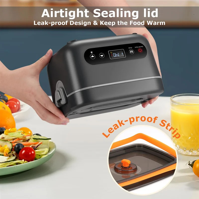 A98I-Cordless Electric 12L Lunch Box-Portable Food Warmer 20000Mah Rechargeable 5-Sided Heating For Office Outdoors 260602 - view 4