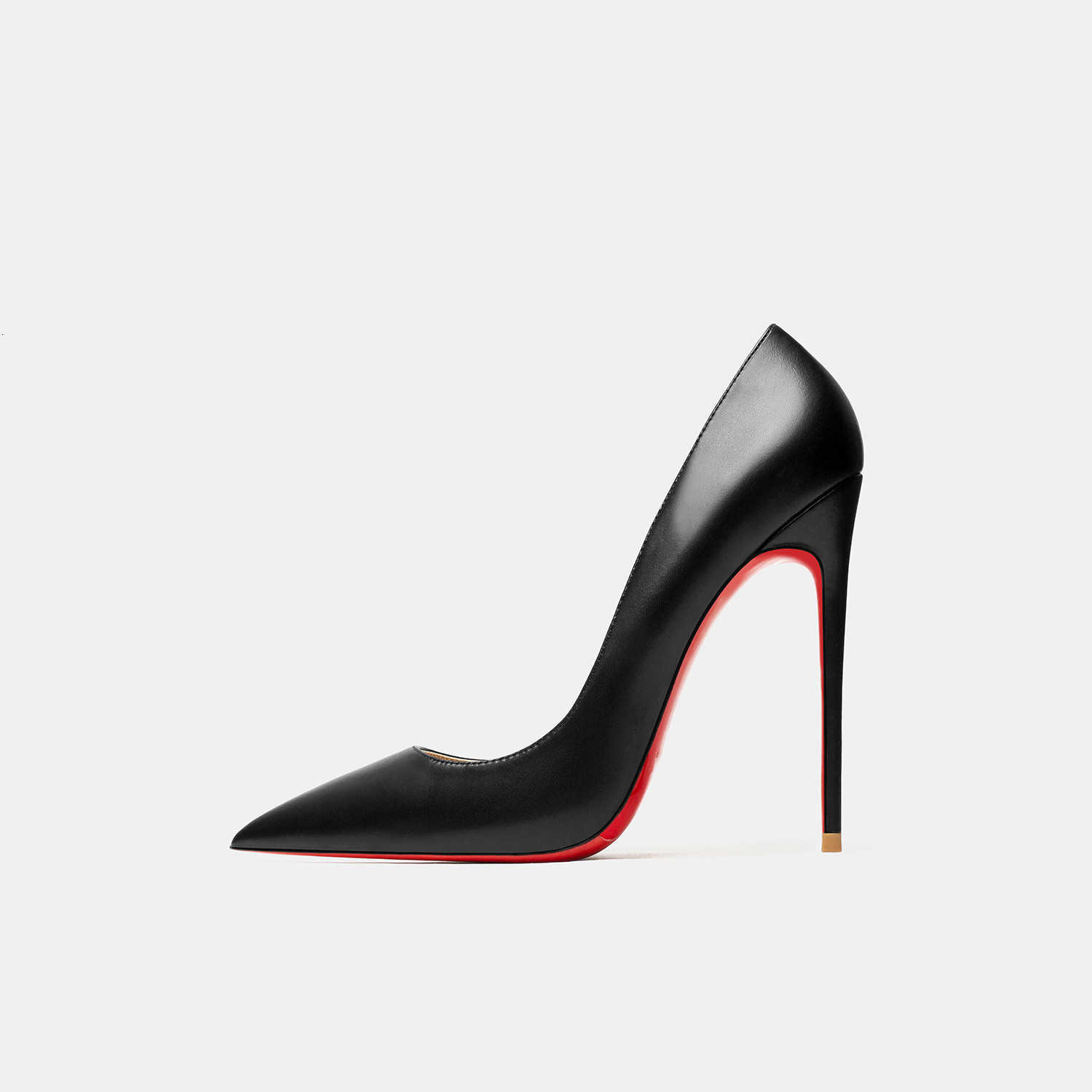 High Red Shiny Bottom New Womens Heels Pointed toe Pumps 12 cm Sexy Matte Party Wedding Shoes Elegant Woman Heeled Shoes H260604