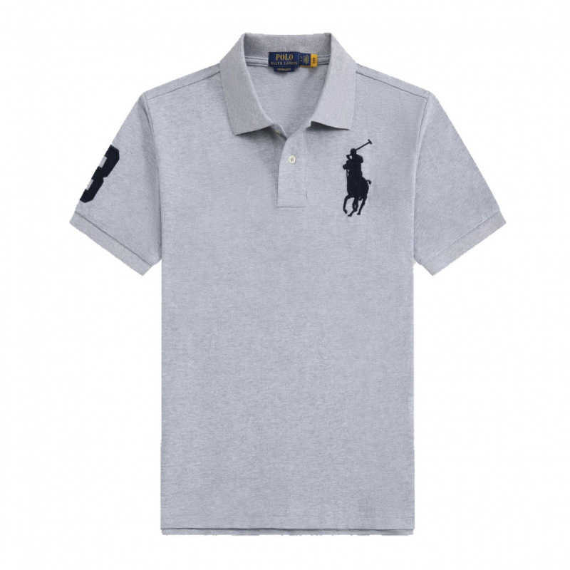Summer Polo clothing printed short-sleeve T-shirt with turn-down collar mens POLO shirt