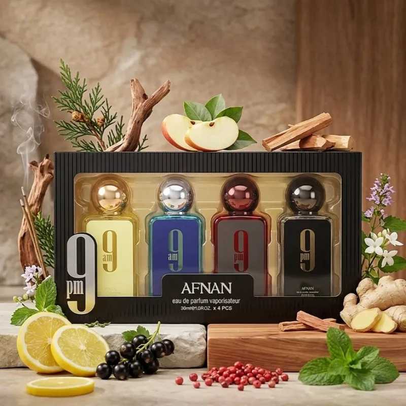AFNAN 4PCS Perfume Set 30ml Unisex Eau De Parfum Long Lasting Fresh Sweet Woody Aromatic Fragrance Collection Luxury Mini Gift C260716