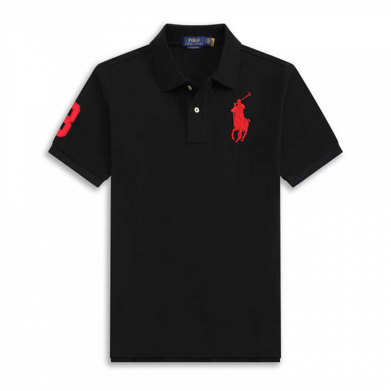 Summer Polo clothing printed short-sleeve T-shirt with turn-down collar mens POLO shirt