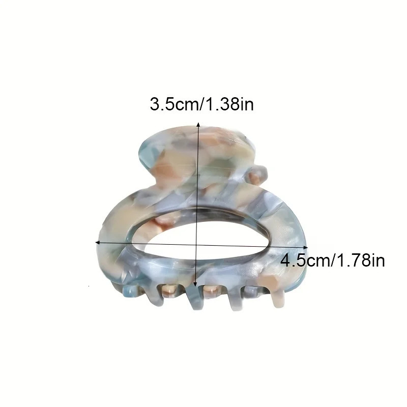 Elegant Sweet Small Oval Hair Claw Clip for Women Secure Grip Hair Accessories Ponytails Cute Hair Clips Sophisticated Style260528BJ - view 4