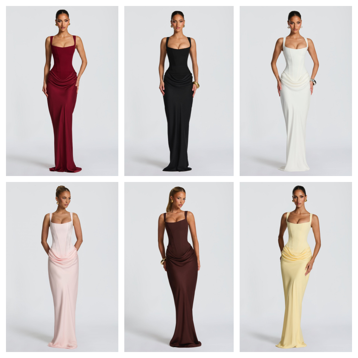 Casual Dresses Suninheart White Women's Maxi Dress Elegat Lace Up Slim Formal Wedding Guest Party