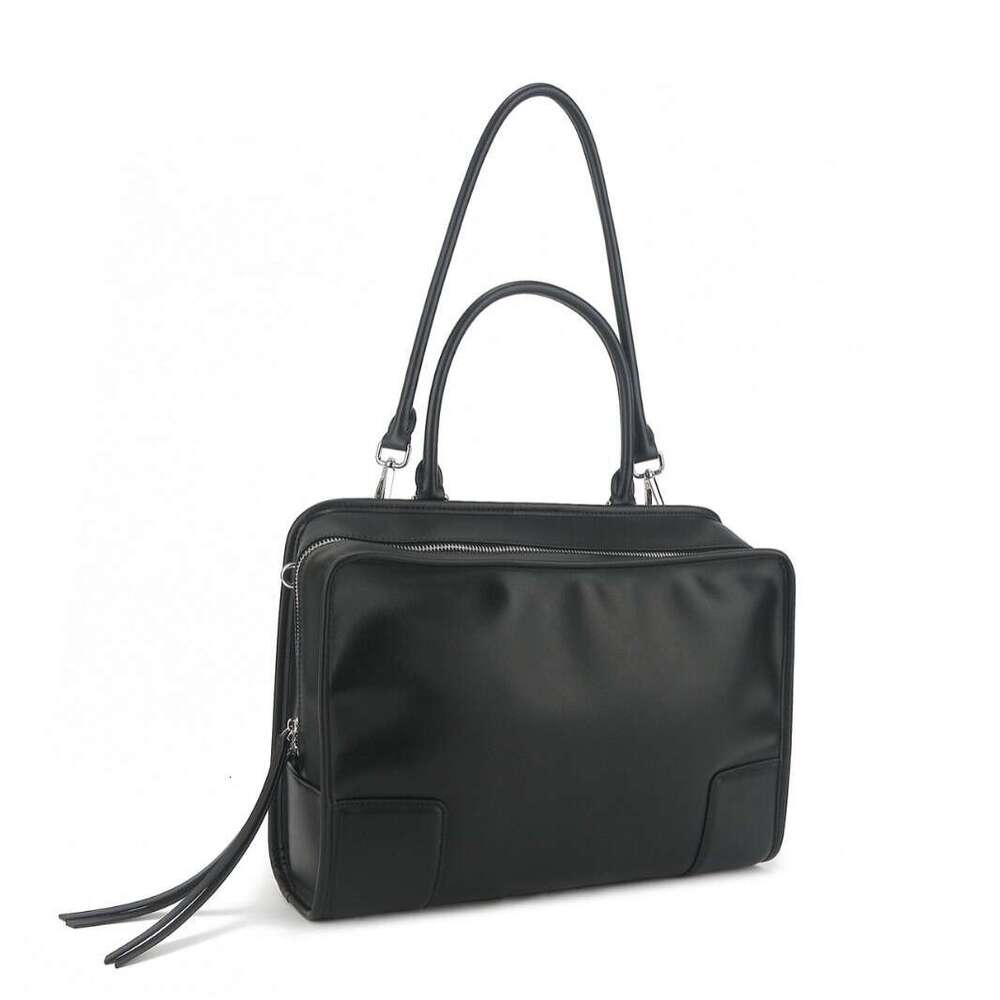 Women Genuine Leather Bowling Bag Suede Patchwork Crossbody Large Capacity Handbag Versatile For Daily Use SENYY