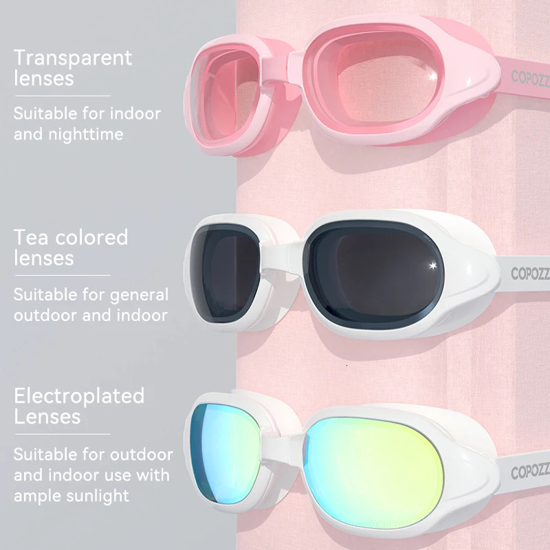 COPOZZ Myopia Swimming Goggles Men Women Adult Swim Goggle Professional Anti Fog Pool Glass Diopter Zwembril 15 to 7 260622 - view 6