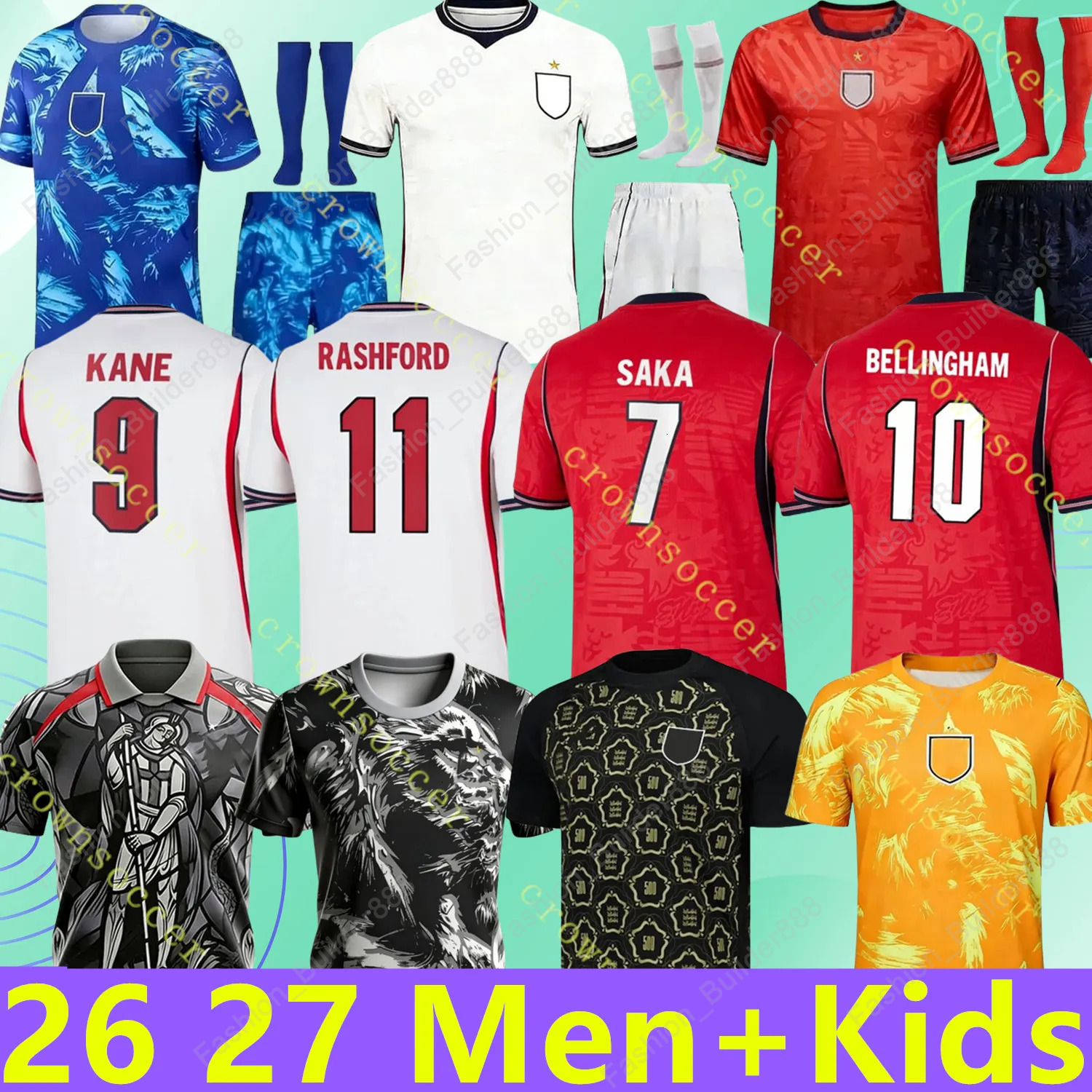 england shirt 26 27 Palace World Cup Kit KANE 2027 Soccer Jerseys SAKA PALMER RICE FODEN kids Women Goalkeeper England world cup 2026 football kit sho
