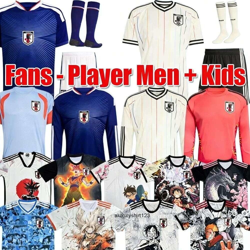 Japan Jersey 2026 World Cup Soccer Jerseys 26 27 Cartoon ISAGI ATOM TSUBASA MINAMINO ASANO DOAN KUBO ITO Adult Men Kids Kit Set Japanese Football Shir