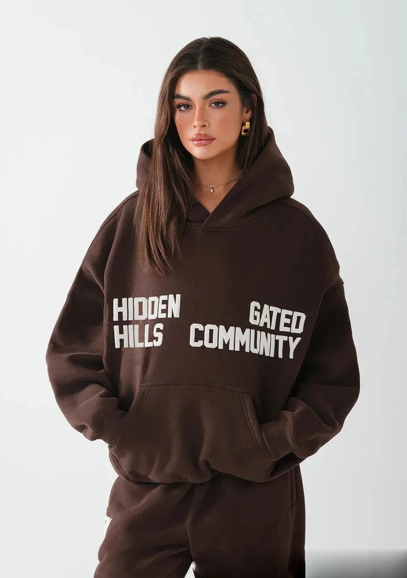 2025 Spring and Autumn Trendy Fashion Printed Hoodie Set with Long Sleeve for Men Women Casual Versatile Coat 260603 - view 6