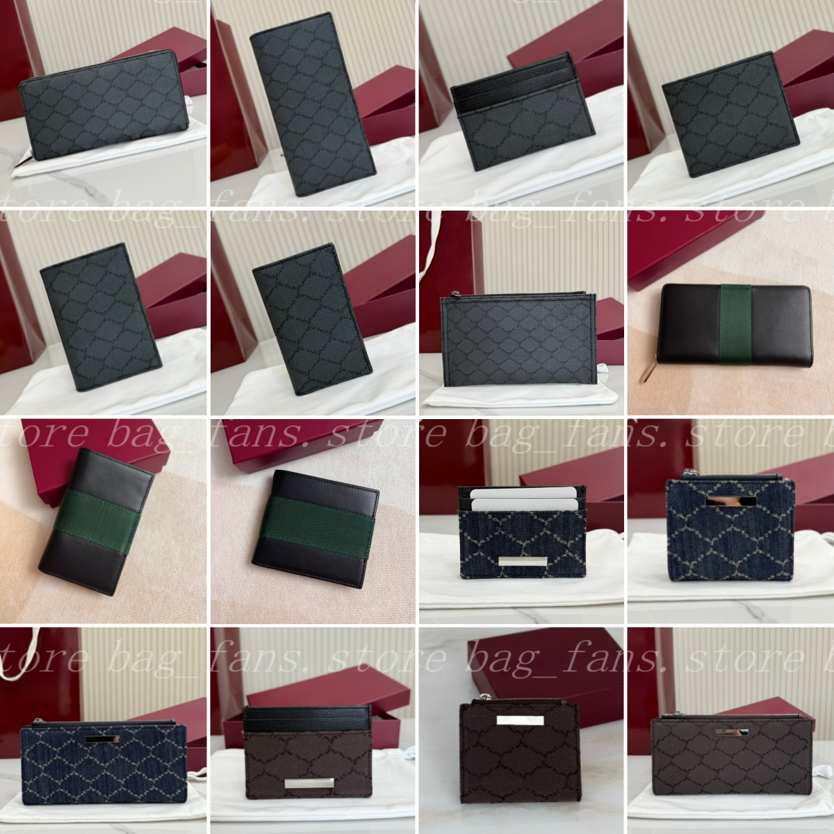 (go off picture not the description) Premium Designer Coin Purses Women Men's Card Holders Fashion Wallets with Box Festival Gifts 31987