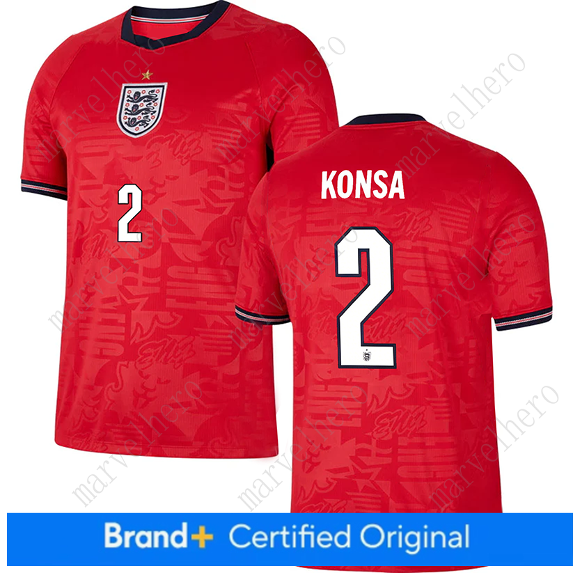 England Away Jersey Nico O Reilly 3 World Cup 2026 T Shirt English National Team Sports T-shirt Jerseys Flag Football Stars Man Woman Short Sleeves Ts