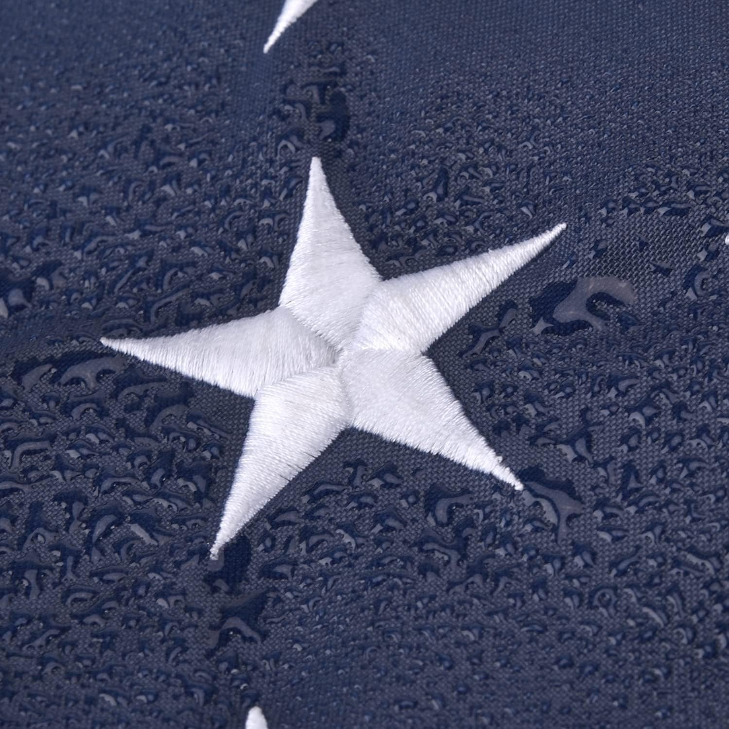 5pc American Flag for Outside 2X3 FT, Deluxe Heavy Duty, All Weather High Wind USA US Flag with Embroidered Stars, Sewn Stripes, Brass Grommets