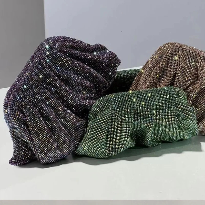 Glamorous Rhinestone Pearl Evening Bag for Women Elegant Stage Performance Clutch Sparkly Prom Wedding Party Purse ner Bag 260603