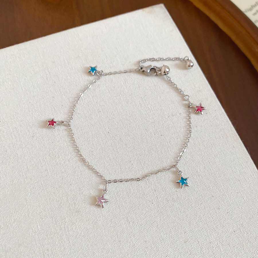 Korean-style ins-style star pendant necklace and bracelet, light luxury with a high-end feel, collarbone chain, niche exquisite versatile accessory fo - view 7