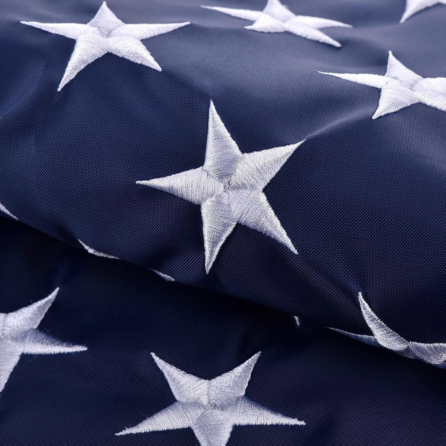20-pc American Flag for Outside 2X3 FT, Deluxe Heavy Duty, All Weather High Wind USA US Flag with Embroidered Stars, Sewn Stripes, Brass Grommets