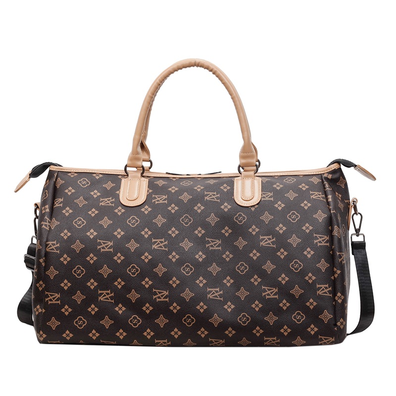 Fashionable trendy large capacity travel bag 2026s new style printed design luggage bag gym bag can be used as shoulder bag or crossbody bag free ship
