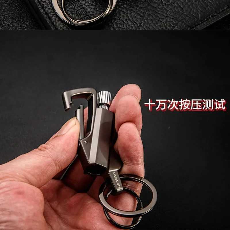 Outdoor mtifunctional portable match keychain fuel lighter metal camping ignition tool mens gadget J260622 - view 6