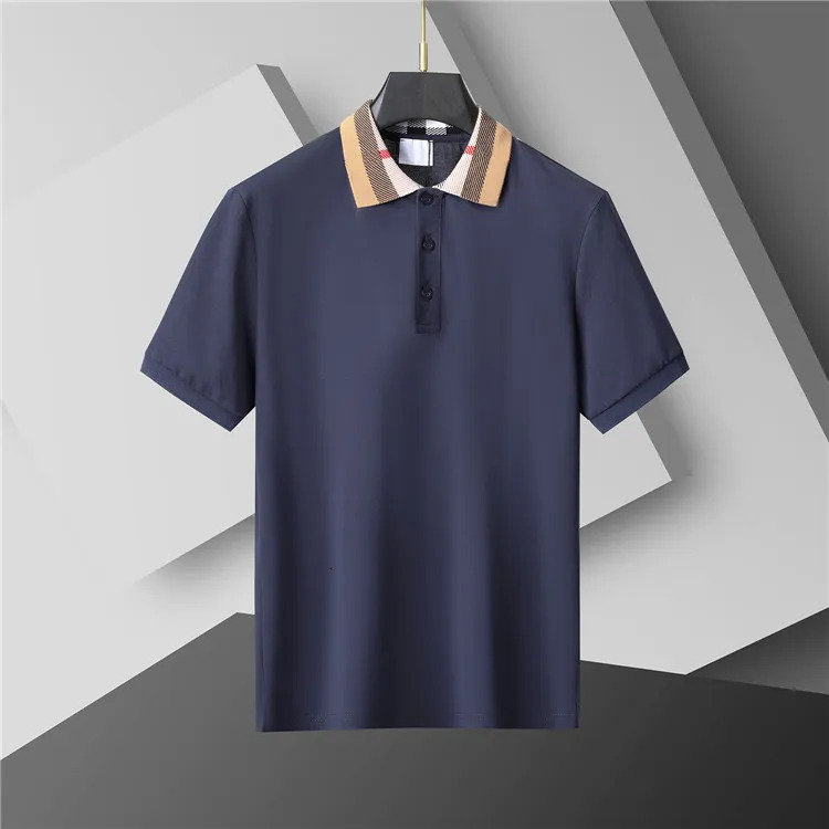 Mens Polo Shirt Fashion Mens T-shirt Luxury Polo Collar Breathable Top Summer Business Shirt Asian size M--XXXL