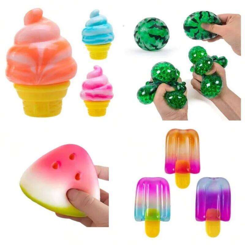 Limited-Time Offer Cute Summer Themed Mystery Squishy Box Single Soft Squeeze Leisure Lucky Gift W260604 - view 3