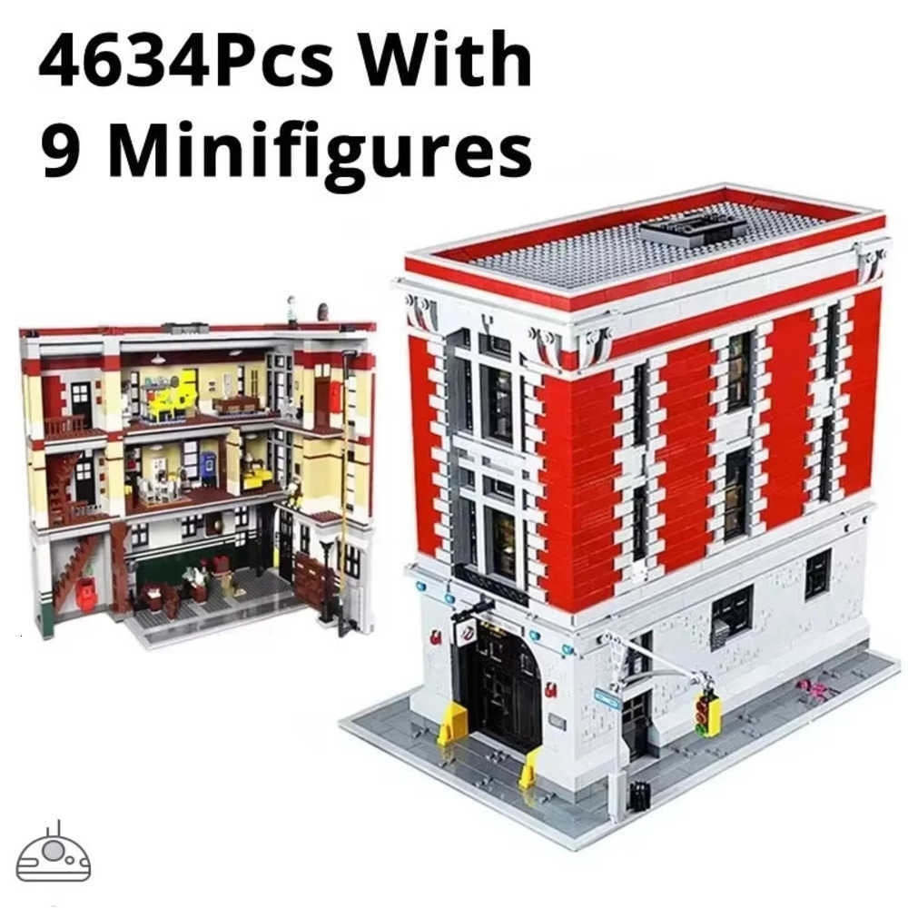 Building Ghostbusters Brick Fire Block Department Headquarters Set Christmas Birthday Gift for Children J260604