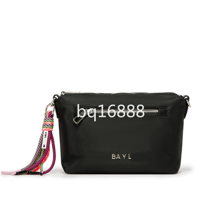 Letter Binba Simple Nylon Shoulder Crossbody Bags for Women Luxury Handbags Designer Women Messegner Shoulder Bag Female Famous Small Bag 268-2