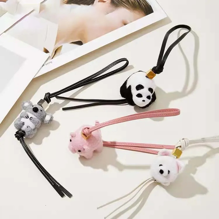 Wool Felt Bag Charm Koala Panda Rabbit Pig Deer Sheep Owl Animal Charm Fashion Animal Handmade Cute Doll Bags Accessories 260604 - view 3