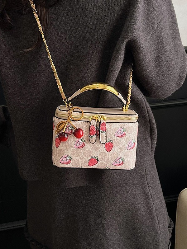 free shipping designer bags for womens shoulder bags rose red khaki brown black Fashionable and versatile printed hand-held box small square bag