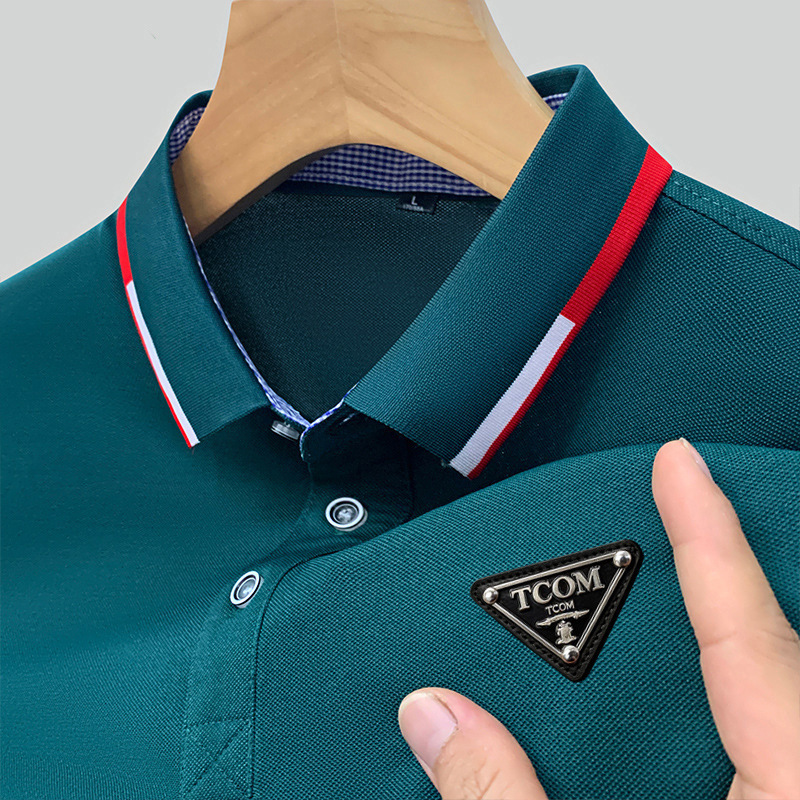 Designer 2026 Mens Low-maintenance Business Luxury Polo Shirt Leather Label Loose Fit Short-sleeved Trade Mens T-shirt With Free Shipping