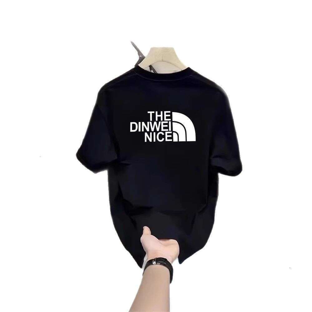 Summer new round-neck pure cotton short-sleeve T-shirt men simple and versatile loose-fitting slimming suitable for students easy to match with other
