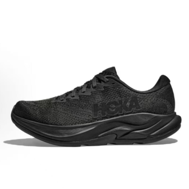 HOKA ONE ONE RINCON 4 Black All-match Unisex Sneakers, Lightweight Wearproof Air Cushion Sports Shoes for Running and Outdoor Leisure