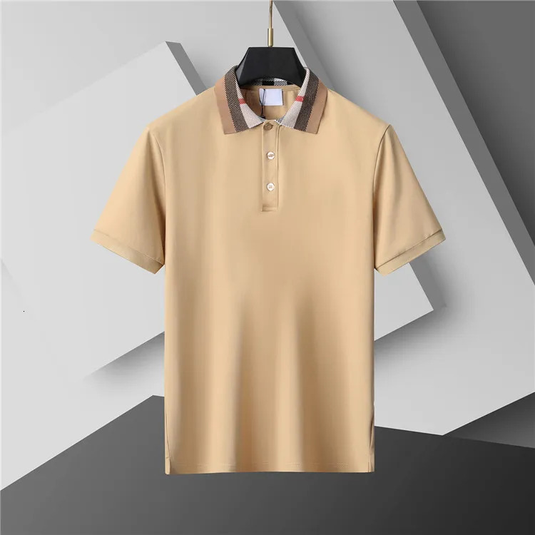 Mens Polo Shirt Fashion Mens T-shirt Luxury Polo Collar Breathable Top Summer Business Shirt Asian size M--XXXL
