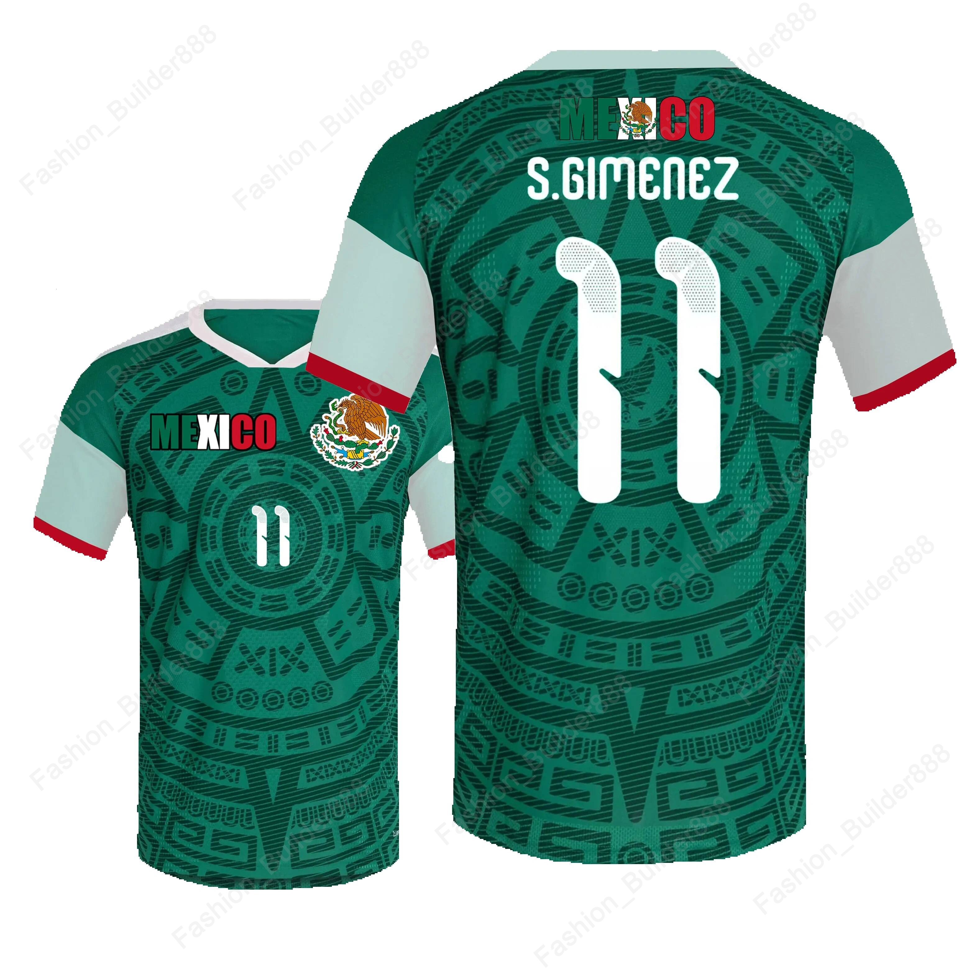 Mexico Jersey Santiago Tomas Gimenez NO 11 World Cup 2026 Mexican National Team Sports T shirt Jerseys Flag Football Stars Full Squad Home Man Woman T