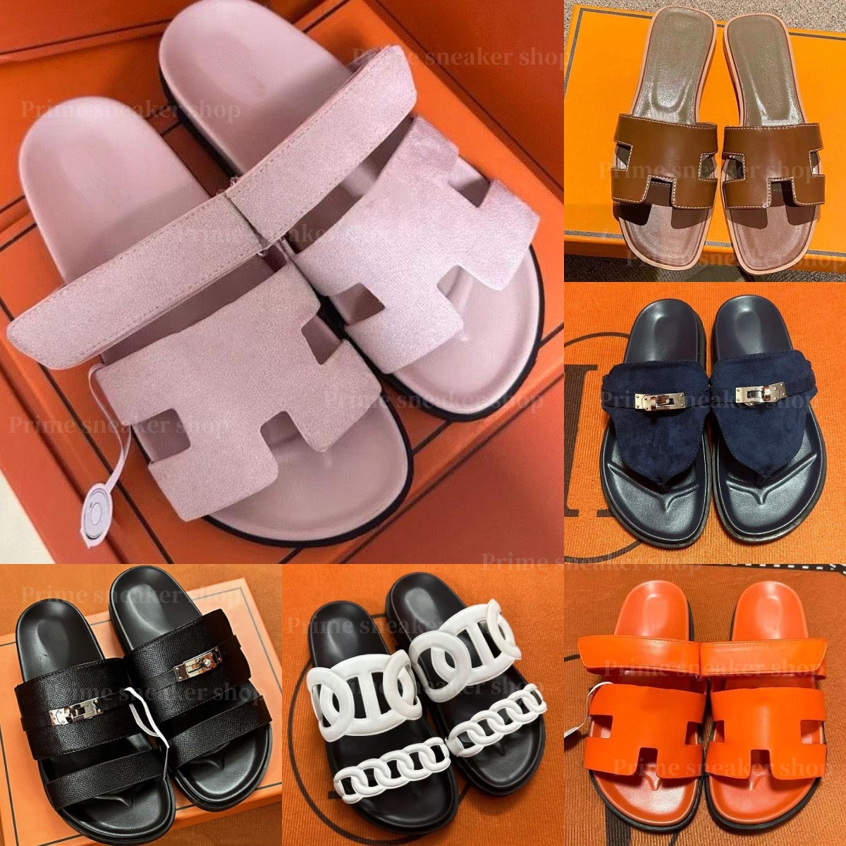 Chypre Jackson Oran Empire Noir Calfskin Leather Suede Luxury lady designer Sandal Gold Box Extra Miss Slippers Women men Summer scuffs sliders s