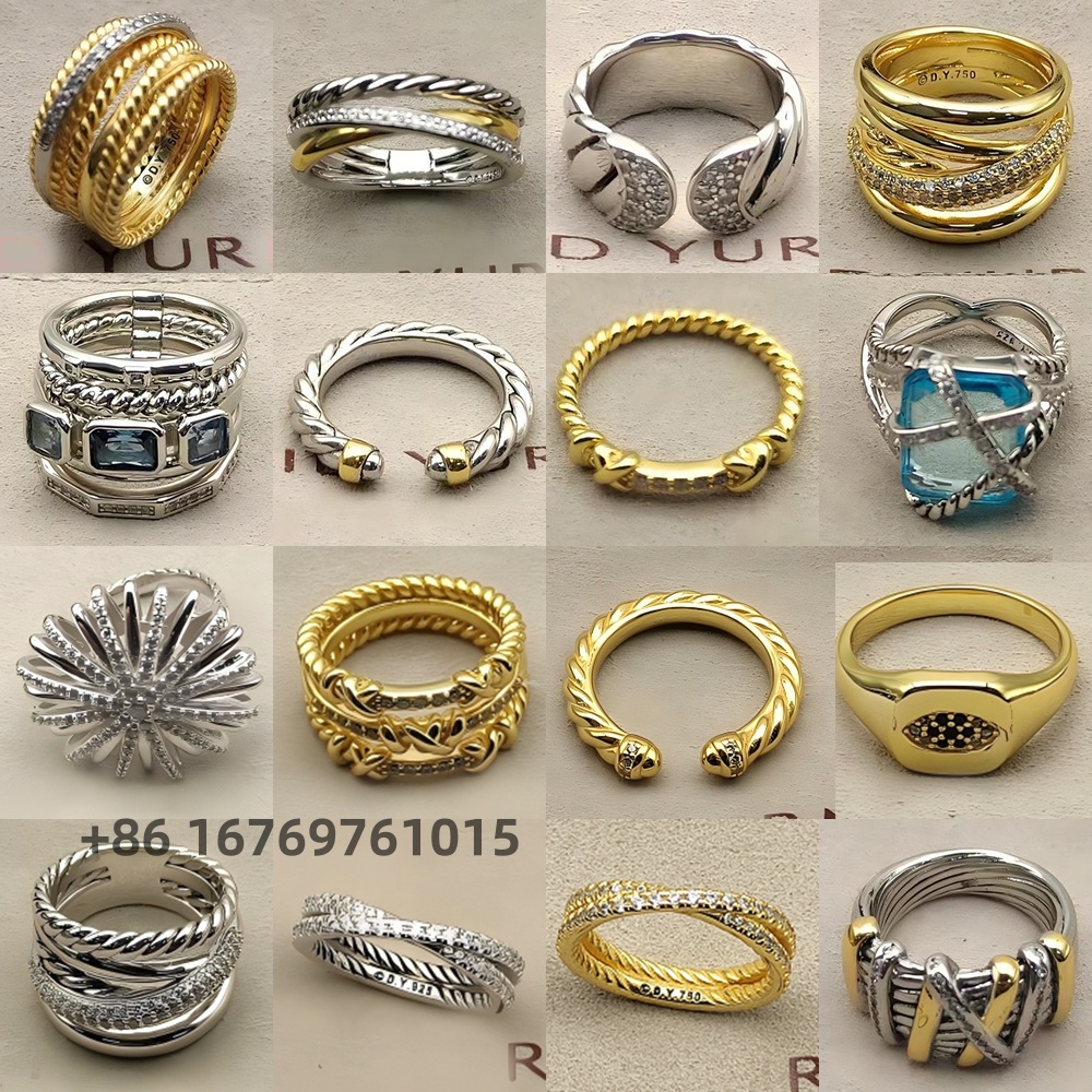 2025 New 925 Sterling Silver Christmas New Jewelry Retro Couple Trend Fashion Simple Spiral Design Crystal Ring for Men and Women To Wear