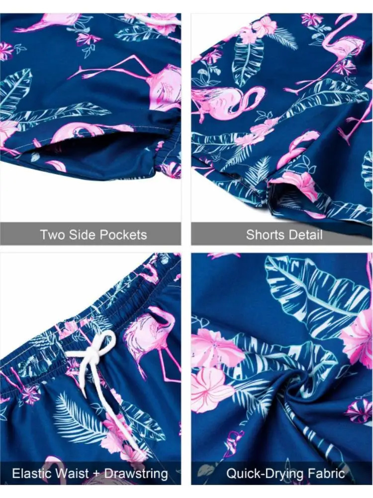 Hawaiian Print Short Sleeve Mens Shirt Summer Daily Mens Shorts Travel Vacation Casual Shirt And Beach Shorts Set 260604 - view 6