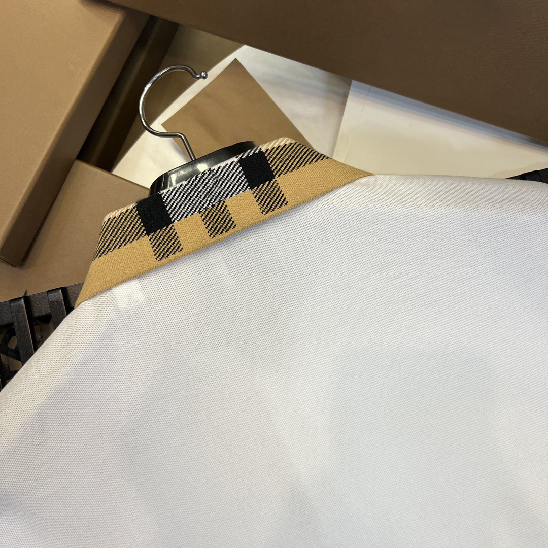 Designer brand high-quality mens T-shirt polo shirt classic collar plaid embroidery mens polo shirt casual business short sleeved shirt