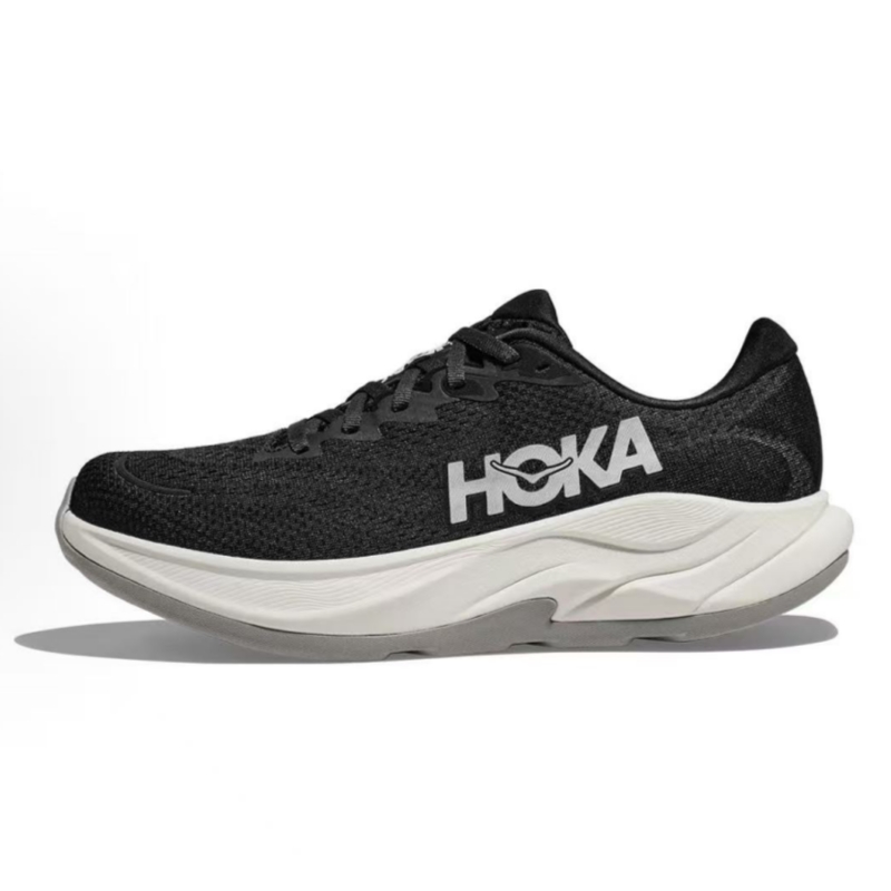 HOKA ONE ONE RINCON 4 Men & Women Black Daily Sports Trainers, Light Balance Wear Resistant Air Cushion Low Top Sneakers