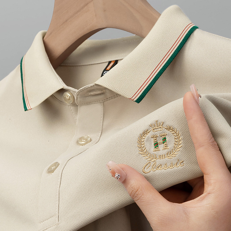Summer Designer Shirt Short Sleeve T-shirt Mens Designer Hoodie Turn-down Collar Loose Embroidered Polo Shirt Export Top Mens Plus Size Tee
