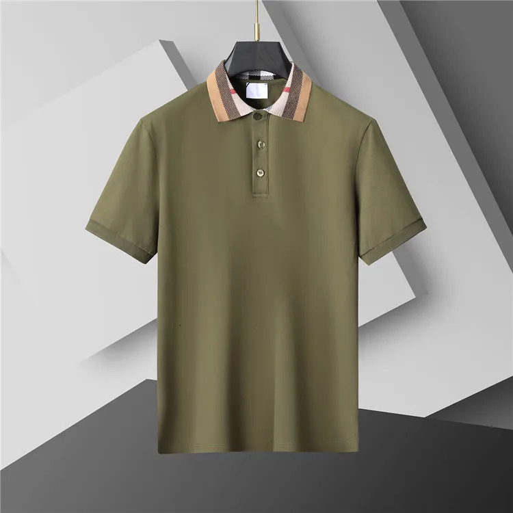 Mens Polo Shirt Fashion Mens T-shirt Luxury Polo Collar Breathable Top Summer Business Shirt Asian size M--XXXL