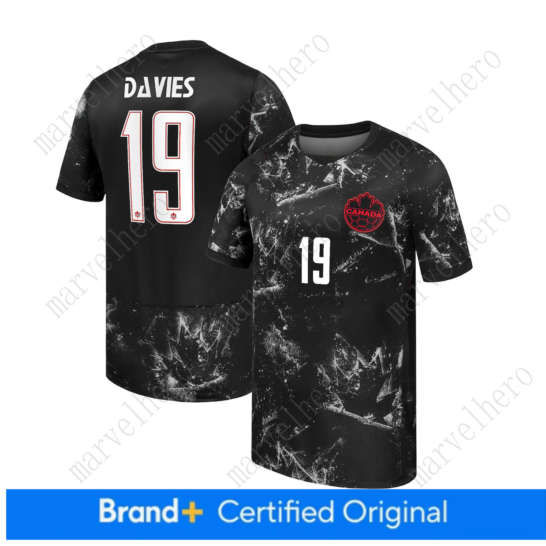 Canada Away Jersey Alphonso Davies NO. 19 World Cup 2026 T Shirt Canadian National Team Sports T-shirt Jerseys Flag Football Stars Man Woman Short Sle