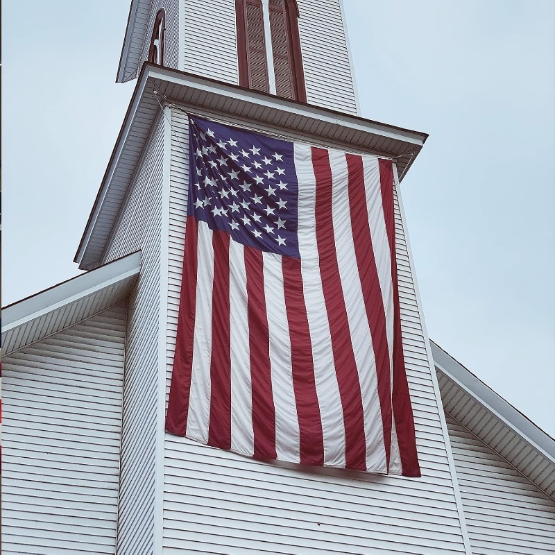 20-pc American Flag for Outside 2X3 FT, Deluxe Heavy Duty, All Weather High Wind USA US Flag with Embroidered Stars, Sewn Stripes, Brass Grommets