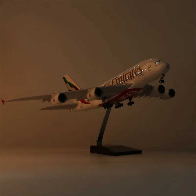 New Emirates A380 Model Plane 1/160 Scale 18 inchs Large Die-cast airplane Toy Collected Gift By Aviation C260604