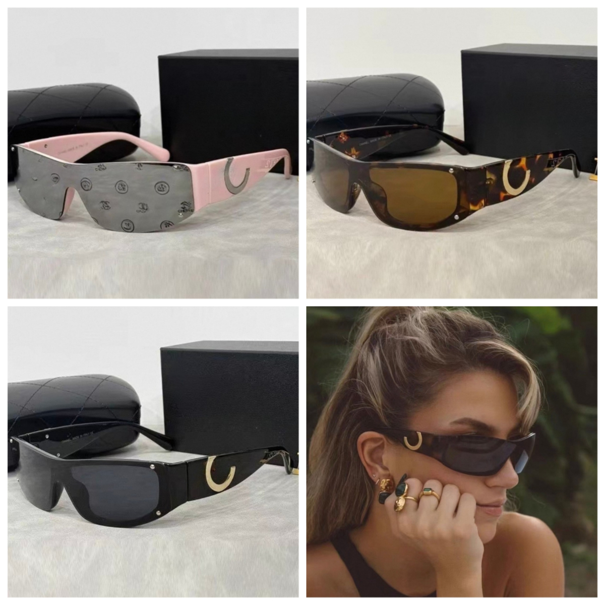 Luxury Designer Sunglasses Elegant Women UV Protection Sunglasses Vintage Cat Eye Shades Classic Letter Print Sunglasses Casual Beach Vacation Eyewear