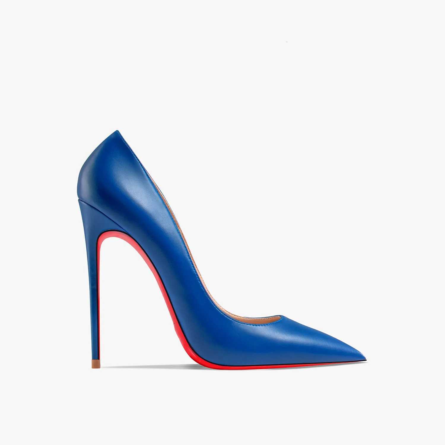 High Red Shiny Bottom New Womens Heels Pointed toe Pumps 12 cm Sexy Matte Party Wedding Shoes Elegant Woman Heeled Shoes H260604