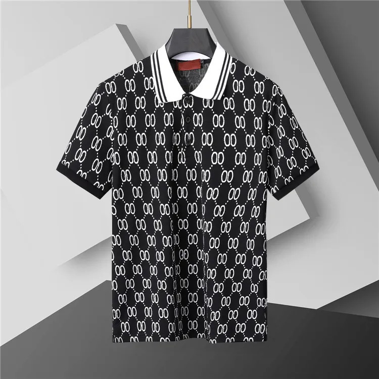 Mens Polo Shirt Fashion Mens T-shirt Luxury Polo Collar Breathable Top Summer Business Shirt Asian size M--XXXL