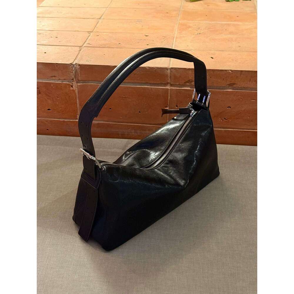 Women Vegetable Tanned Leather Baguette Hobo Bag Minimalist Vintage Style High End Tote Crossbody SENYY