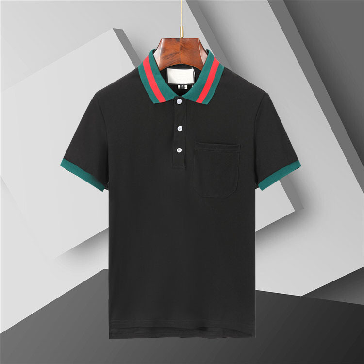 2026 Italy Mens Designer Polos Shirts Mens Italy Polos Shirt with High-Street Embroidery - Cotton Fabric Featuring Snake Bee Prints Asian size M-XXXL