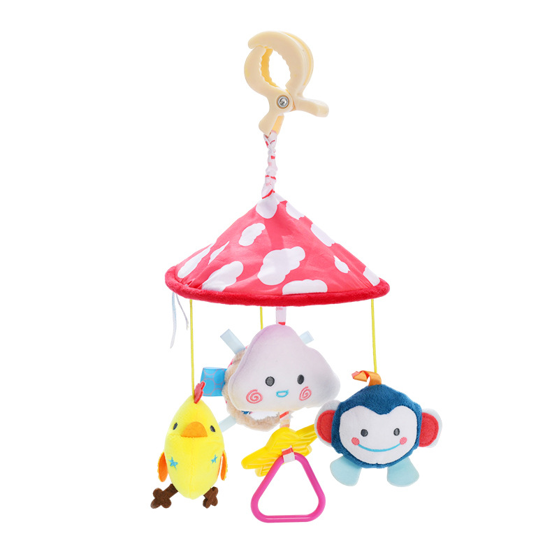 2026 Customized baby bedside rattle hanging ornaments baby soothing toys bulk supply educational bed bell hanging ornament toys