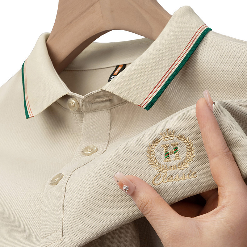 Summer Designer Shirt Short Sleeve T-shirt Mens Designer Hoodie Turn-down Collar Loose Embroidered Polo Shirt Export Top Mens Plus Size Tee