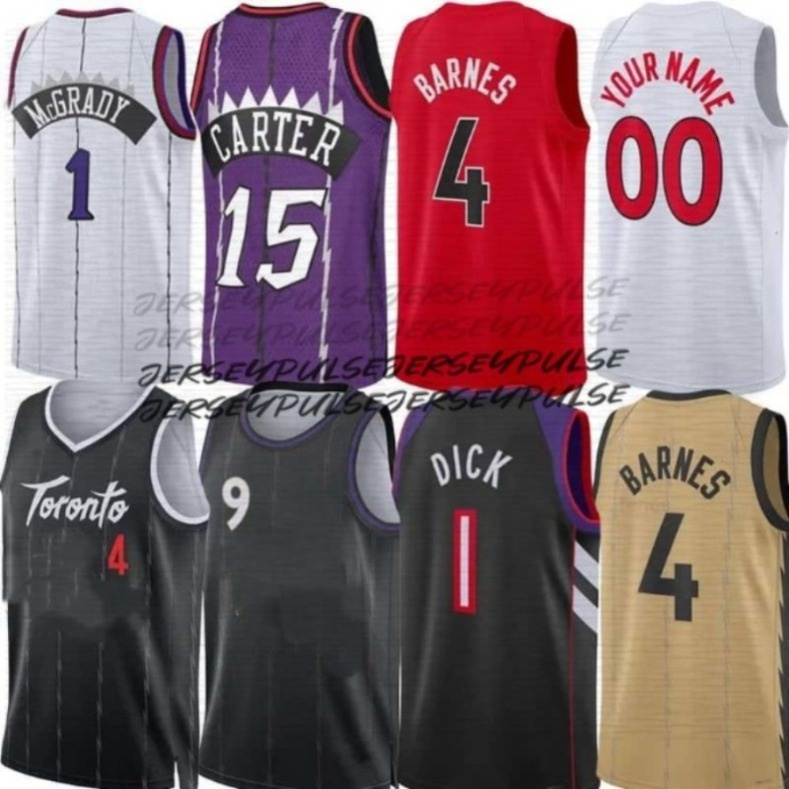 25 26 TOR Raptosrr Scottie Barnes Basketball Jerseys Gradey Dick Brandon Ingram RJ Barrett Immanuel Quickley Ochai Agbaji Vince Carter City Jersey Cus
