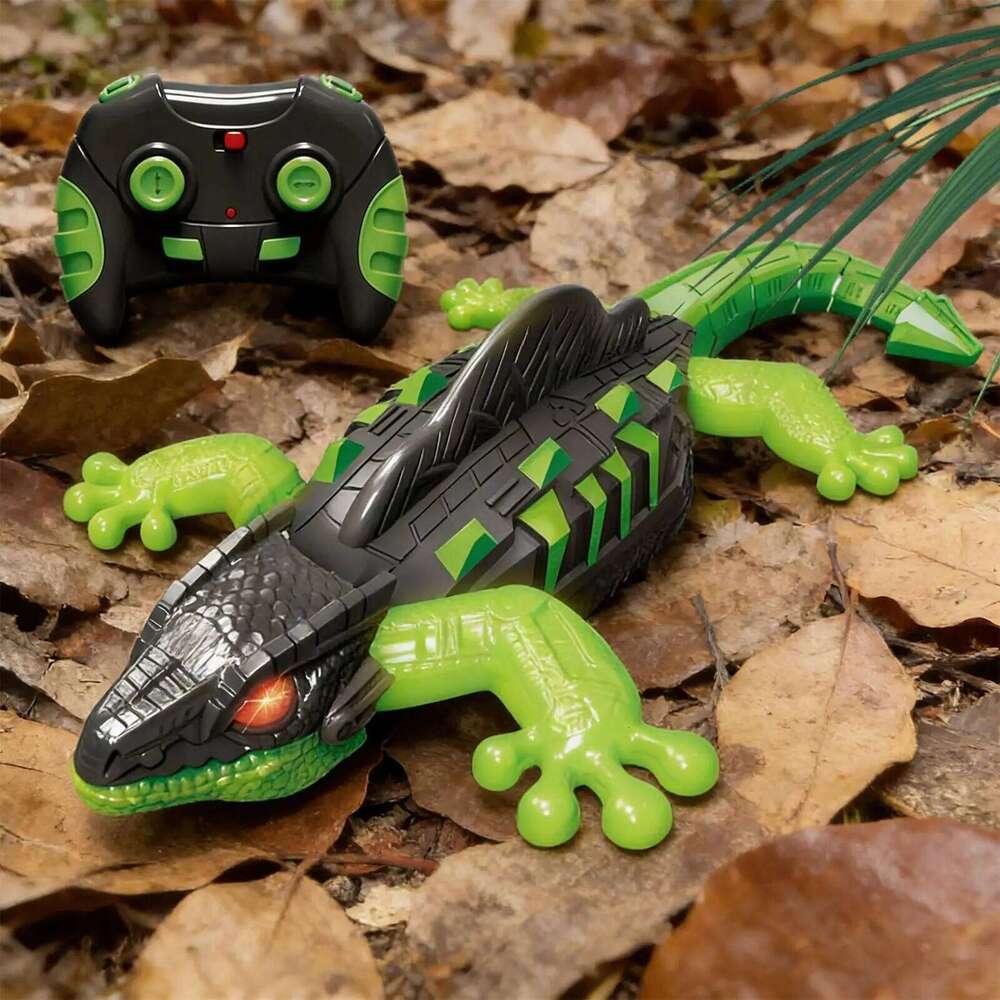 Remote Control Toy Climbing Crawler Wall Electric Lizard with Light for Christmas Stocking Stuffer Kids Play Home Party